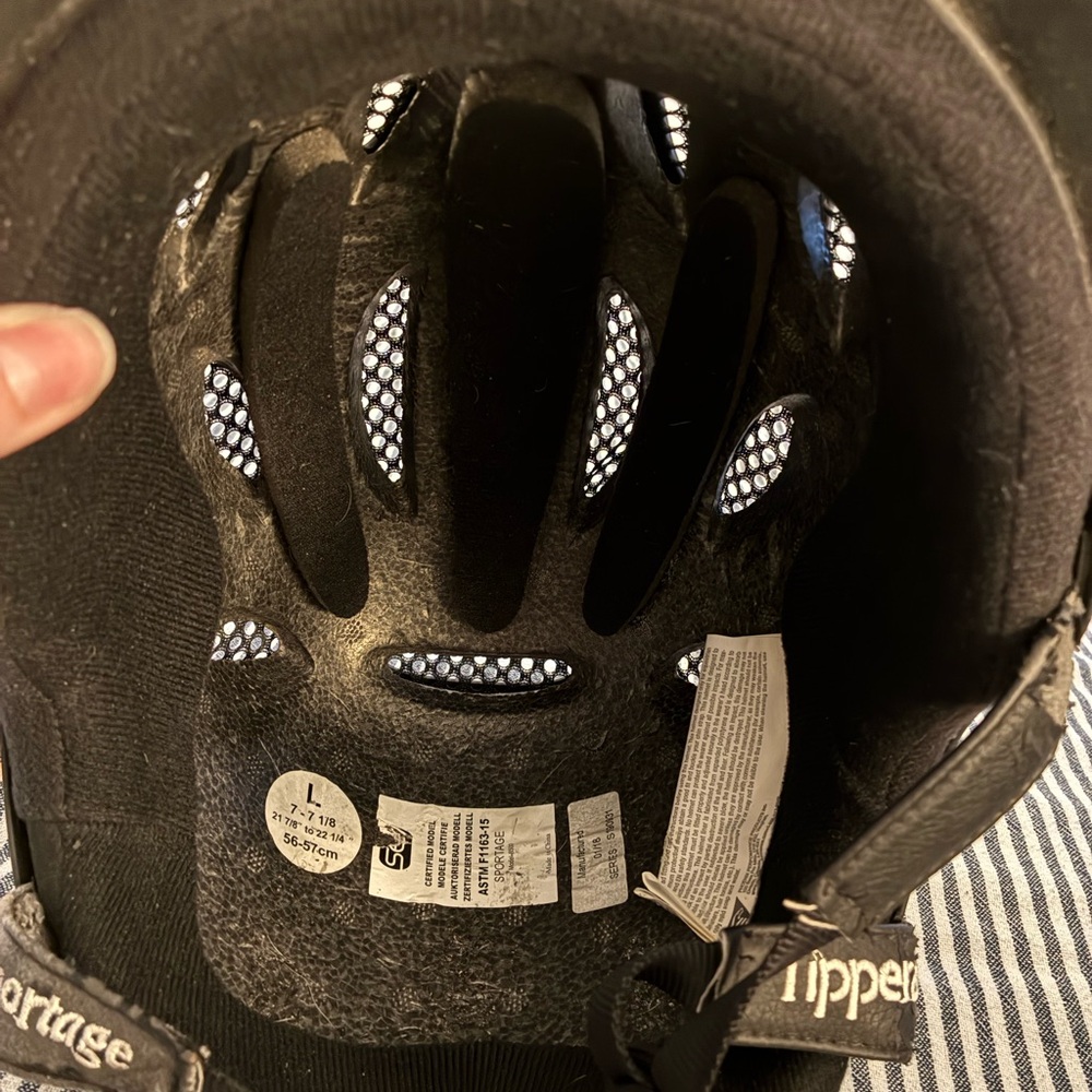 Black Riding Helmet - Picture 3 of 4